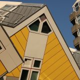 Die berühmten gelben Kubushäuser in Rotterdam