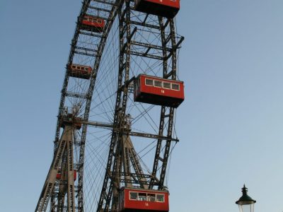 Berühmtes Riesenrad auf dem Prater in Wien