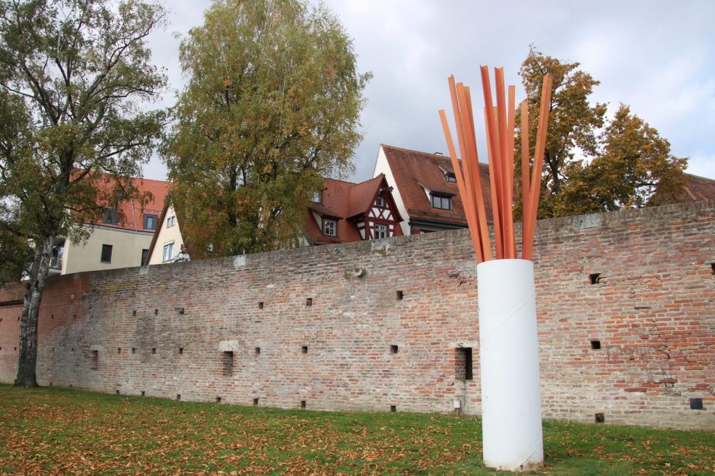 Teil der Stadtmauer in Ulm an der Donau