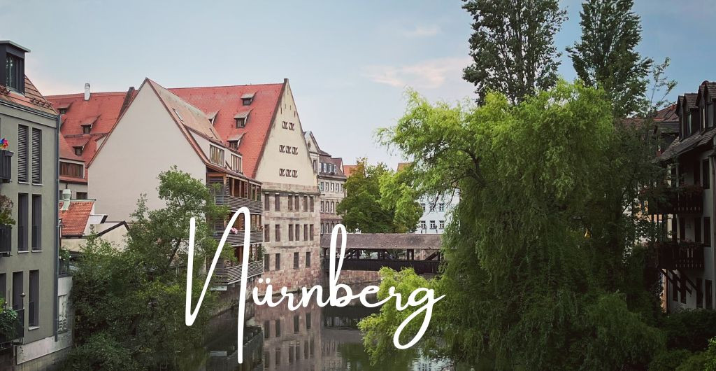 Nürnberg Blick auf Altstadt und Pegnitz